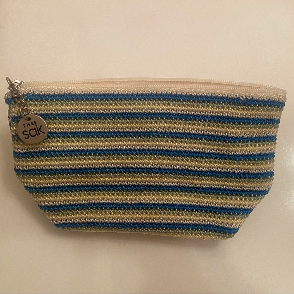 The Sak Hand-Crocheted Zip Pouch/Cosmetic Bag